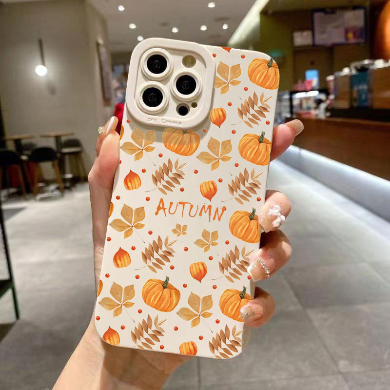 Receipt Printer Thermal - Autunno Foglie d'acero Modello di zucca