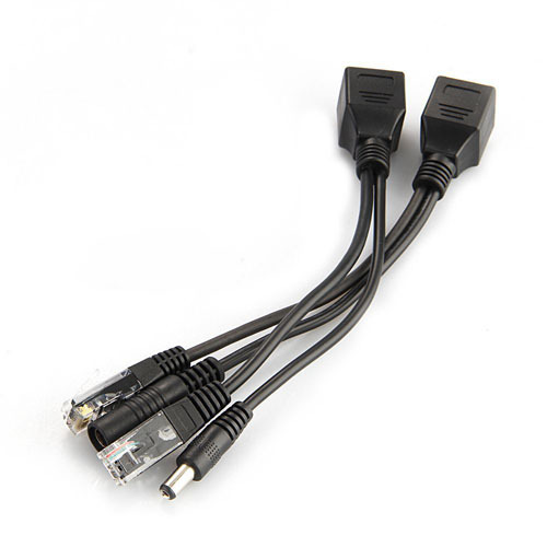 Power Over Ethernet - POE Cavo Adattatore RJ45 Injector Splitter