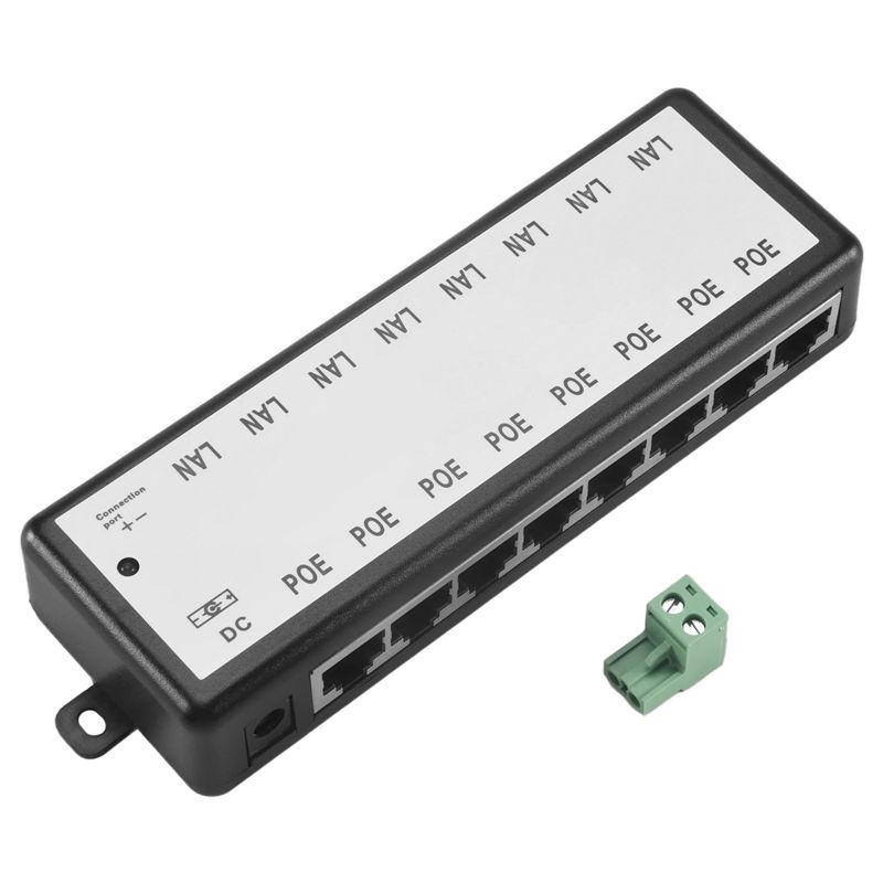 Power Over Ethernet - PHILE-8 Iniettore PoE a 8 Porte,